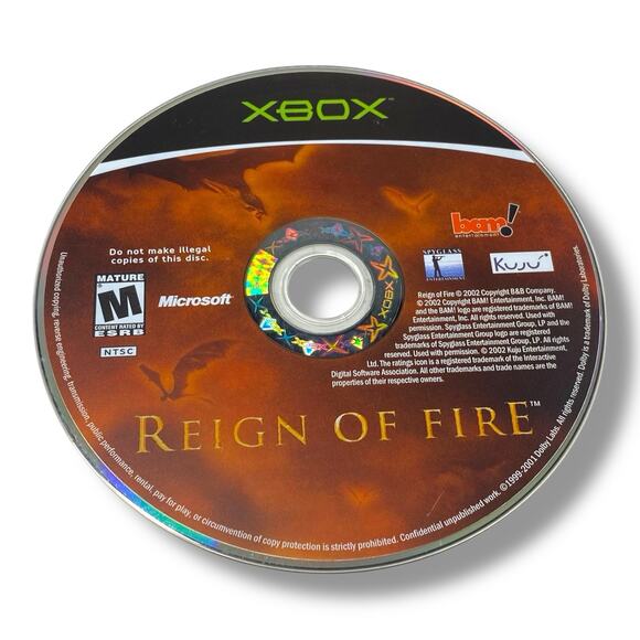 Reign of Fire Xbox Video Game Action Shooter Disc Only Tested Working - Picture 1 of 2